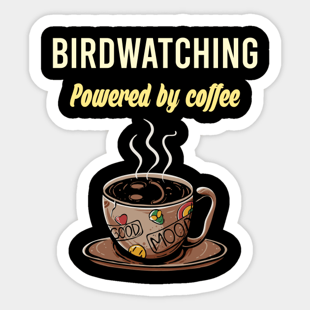 Birdwatching Fueled By Coffee - Birds Bird Watching Parrot Parrots Nature Birding Birdwatcher Birdwatchers Sticker by blakelan128